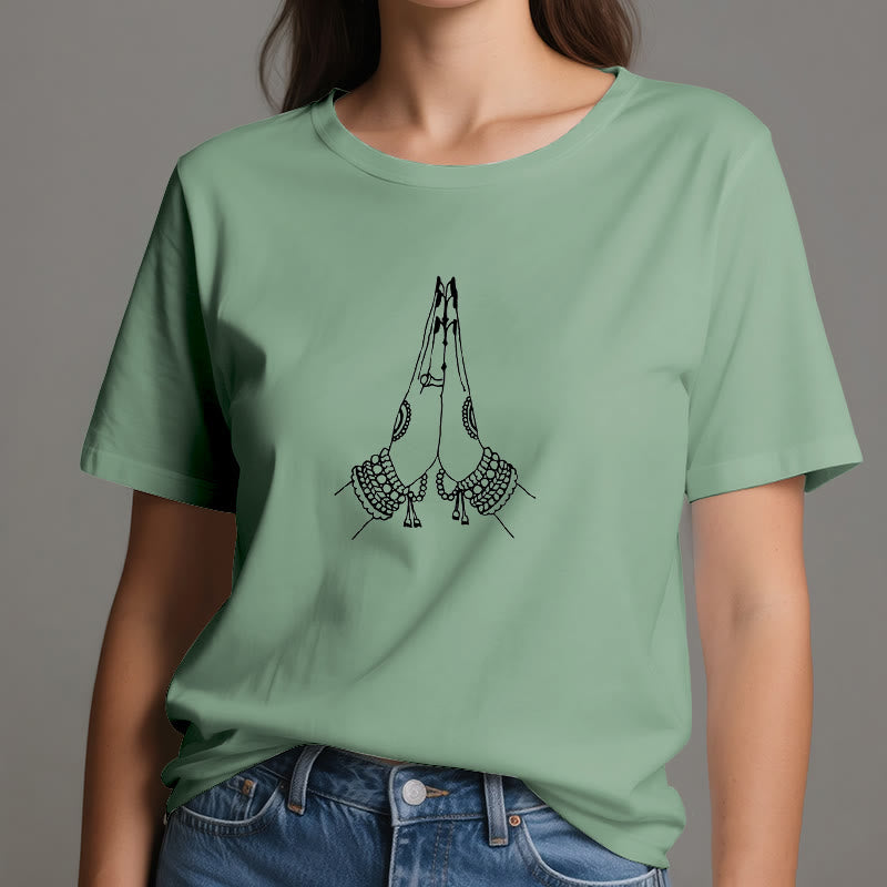 Olivenorma Méditation Namaste Yoga T-Shirt - image 18
