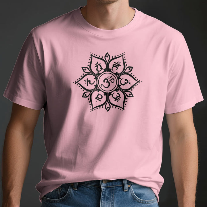 T-shirt Olivenorma avec les sept symboles des chakras - image 3
