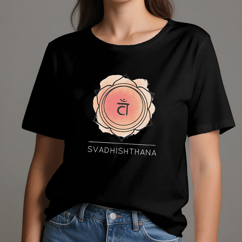 T-shirt de yoga orange Olivenorma pour le chakra sacré