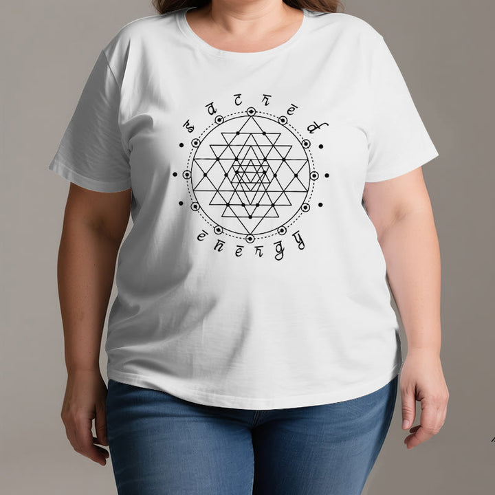 T-shirt spirituel Sri Yantra Olivenorma - image 2