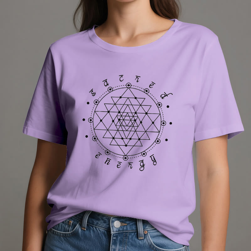 T-shirt spirituel Sri Yantra Olivenorma - image 16