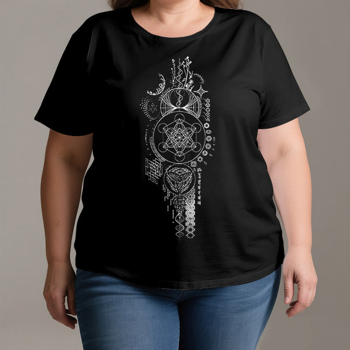 T-shirt Olivenorma Fleur de Vie Géométrie Sacrée - image 2