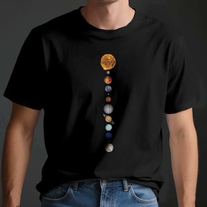 T-shirt imprimé Olivenorma - Système solaire et galaxies