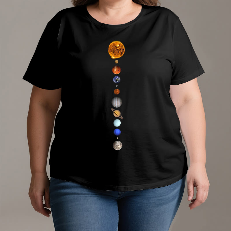 T-shirt imprimé Olivenorma - Système solaire et galaxies