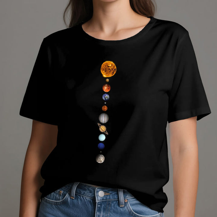 T-shirt imprimé Olivenorma - Système solaire et galaxies