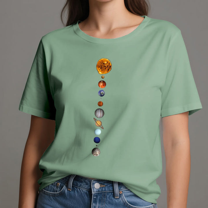T-shirt imprimé Olivenorma - Système solaire et galaxies