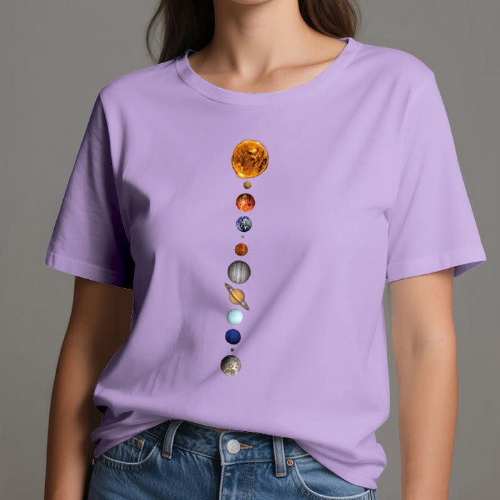 T-shirt imprimé Olivenorma - Système solaire et galaxies