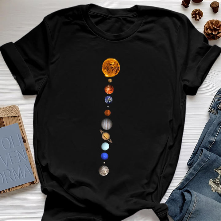 T-shirt imprimé Olivenorma - Système solaire et galaxies