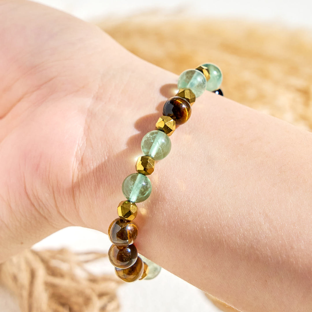 Bracelet d'huiles essentielles d'équilibre émotionnel en fluorite Olivenorma « Forest Breeze » - image 6