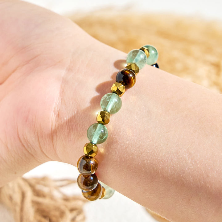 Bracelet d'huiles essentielles d'équilibre émotionnel en fluorite Olivenorma « Forest Breeze » - image 6