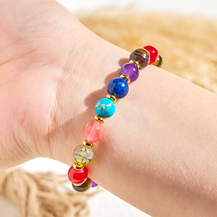 Bracelet Olivenorma « Nature's Palette » aux huiles essentielles et aux pierres précieuses positives - image 6