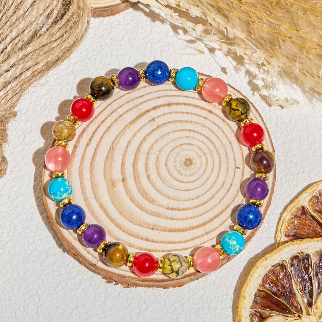 Bracelet Olivenorma « Nature's Palette » aux huiles essentielles et aux pierres précieuses positives - image 7