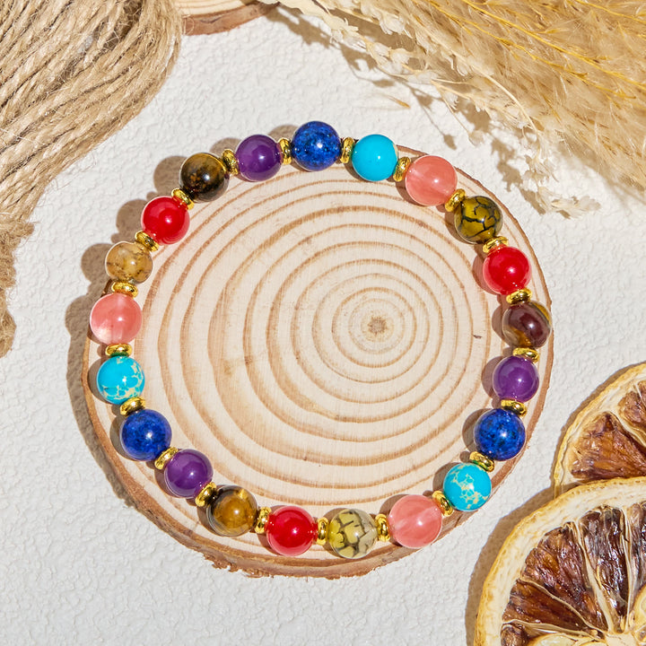 Bracelet Olivenorma « Nature's Palette » aux huiles essentielles et aux pierres précieuses positives - image 7
