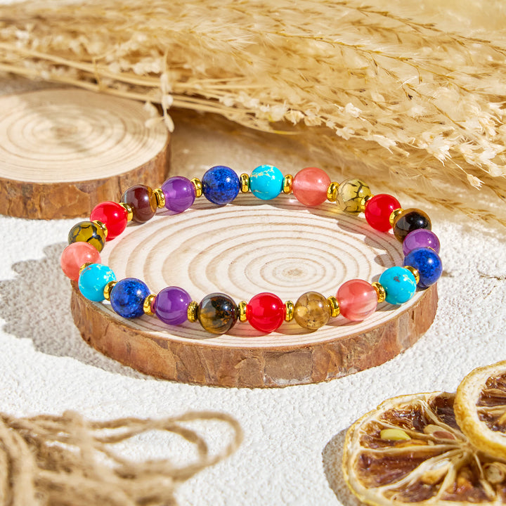 Bracelet Olivenorma « Nature's Palette » aux huiles essentielles et aux pierres précieuses positives - Bracelet uniquement - image 5