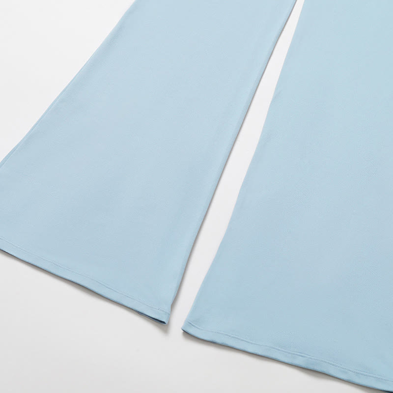 Pantalon d'entraînement évasé taille haute Olivenorma
