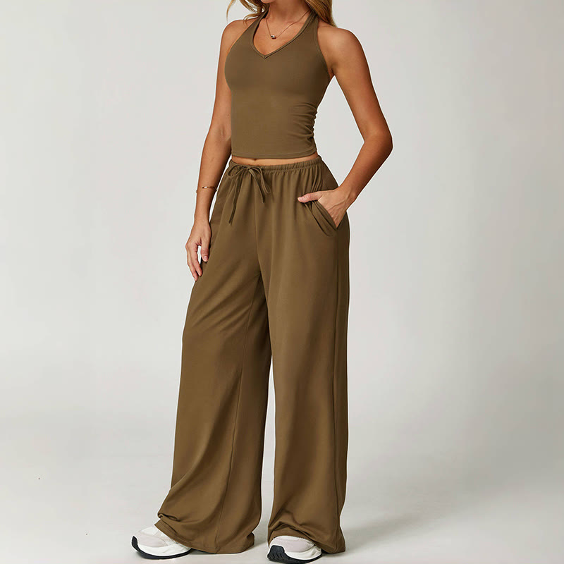 Pantalon ample à cordon de serrage Olivenorma