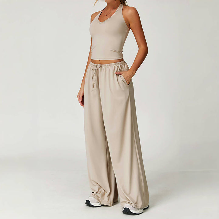 Pantalon ample à cordon de serrage Olivenorma