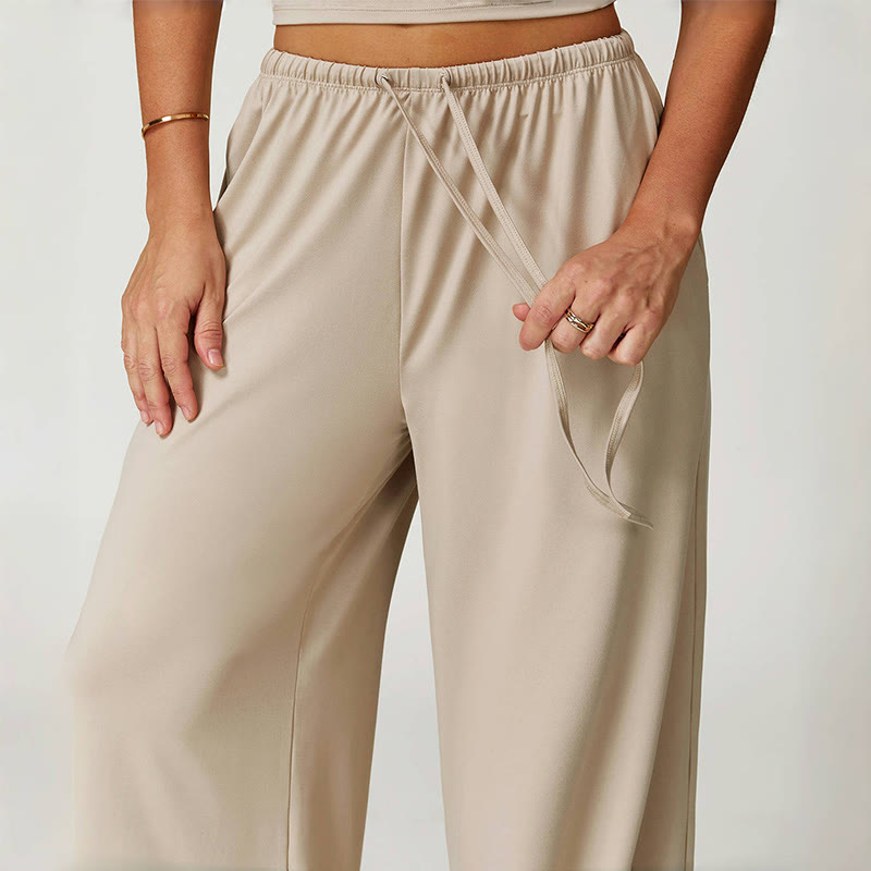 Pantalon ample à cordon de serrage Olivenorma