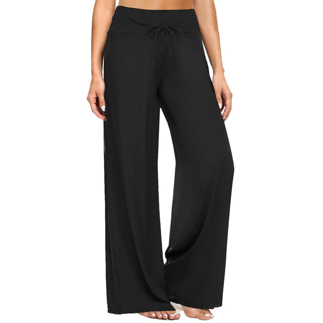 Pantalon de pyjama Olivenorma pour femme, doux et confortable - Noir - XXL - image 9
