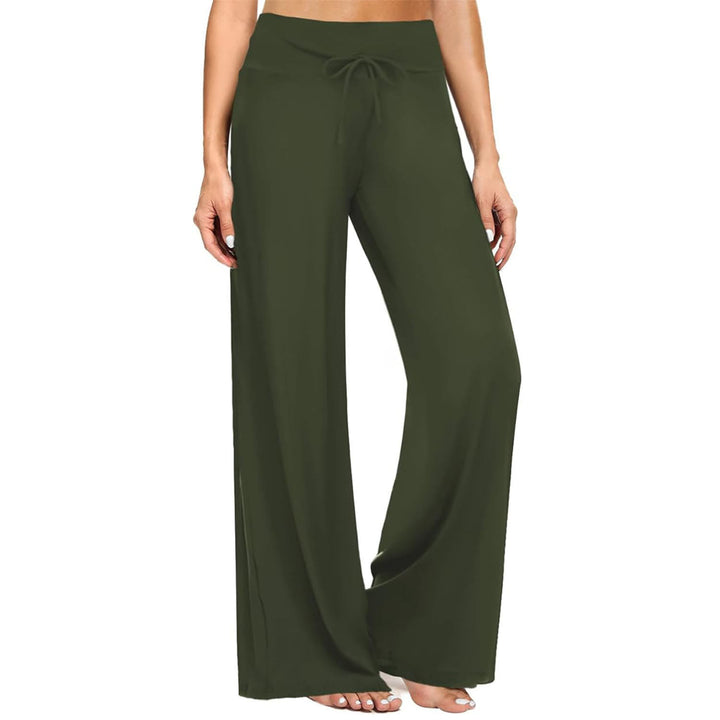 Pantalon de pyjama Olivenorma pour femme, doux et confortable - Vert militaire - XXL - image 4