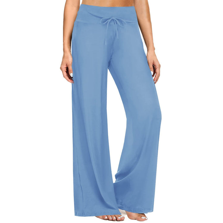 Pantalon de pyjama Olivenorma pour femme, doux et confortable - Bleu clair - XXL - image 7
