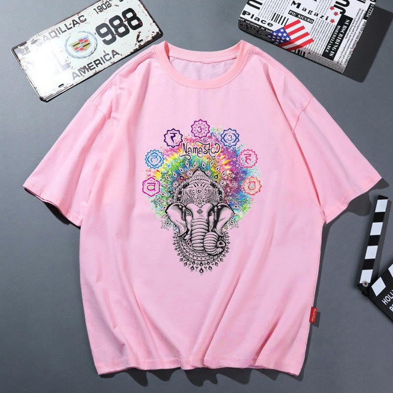 T-shirt de yoga respirant et confortable rose Olivenorma