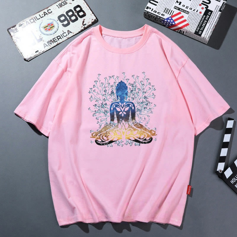 T-shirt de yoga respirant et confortable rose Olivenorma