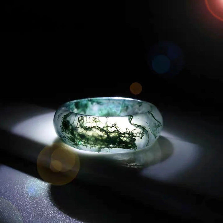 Bague en agate mousse Olivenorma« Murmures du bosquet » - image 6