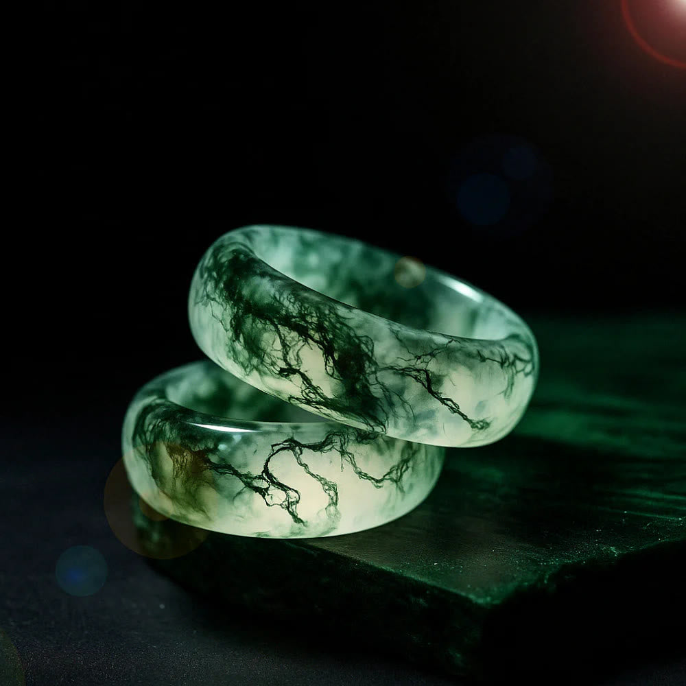 Bague en agate mousse Olivenorma« Murmures du bosquet » - image 5