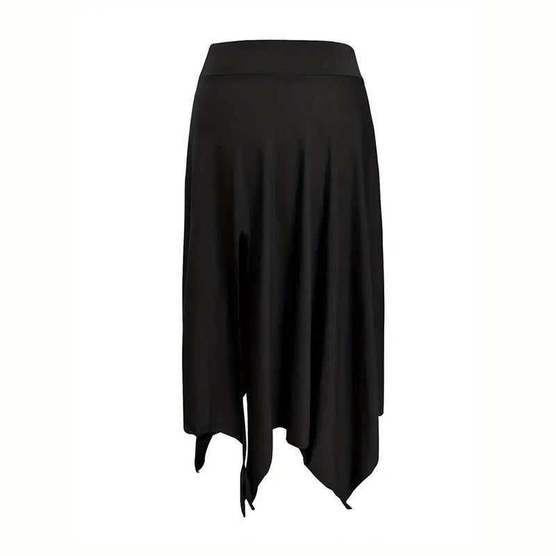 Robe mi-longue fendue style bohème Olivenorma à cordon de serrage - image 12