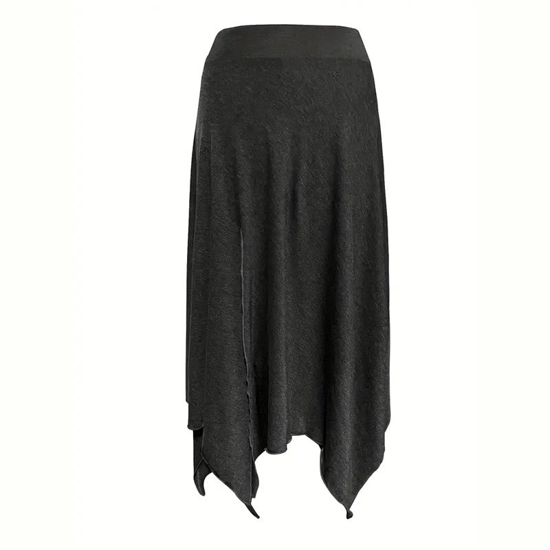 Robe mi-longue fendue style bohème Olivenorma à cordon de serrage - image 8