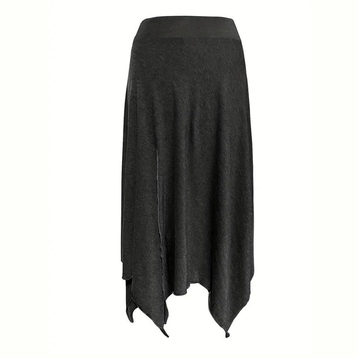 Robe mi-longue fendue style bohème Olivenorma à cordon de serrage - image 8