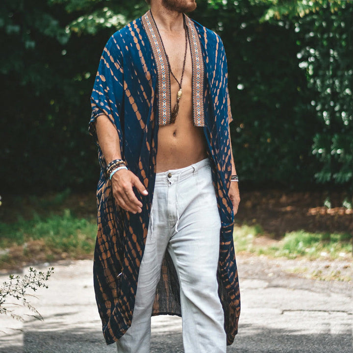 Cardigan de plage ample ouvert sur le devant pour homme Olivenorma - image 6