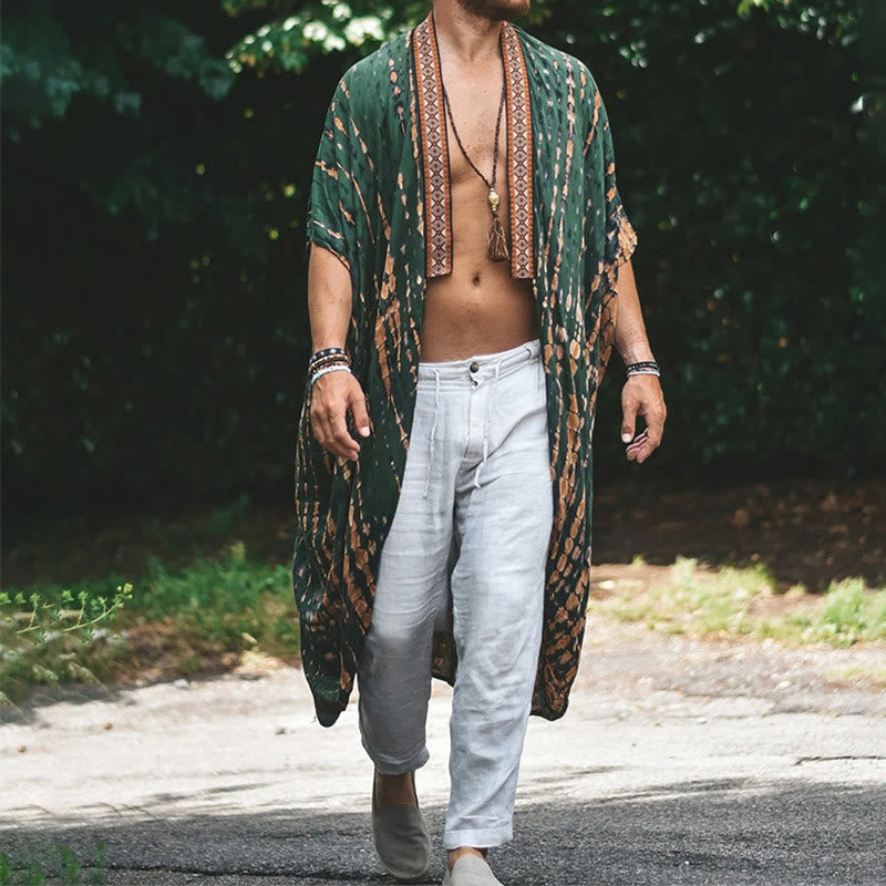 Cardigan de plage ample ouvert sur le devant pour homme Olivenorma - image 1