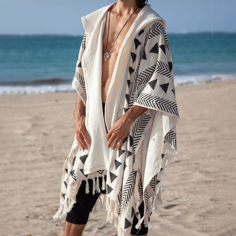 Cardigan décontracté à capuche ouvert sur le devant pour homme Olivenorma - 3XL - image 1