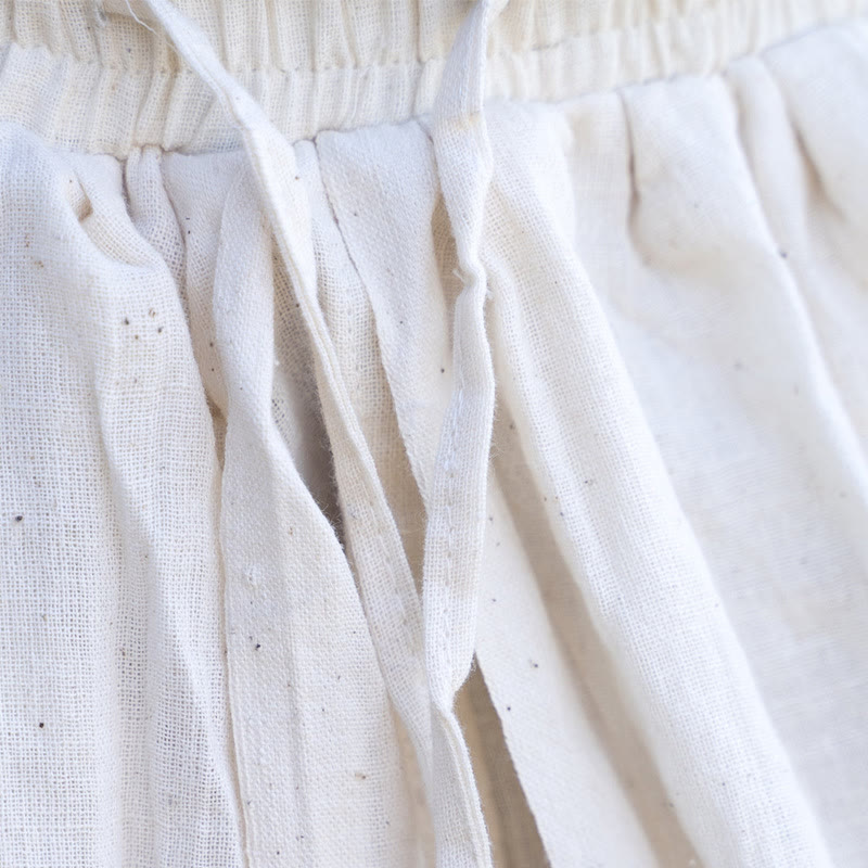 Pantalon unisexe uni Olivenorma à taille élastique avec cordon de serrage et poches - image 4