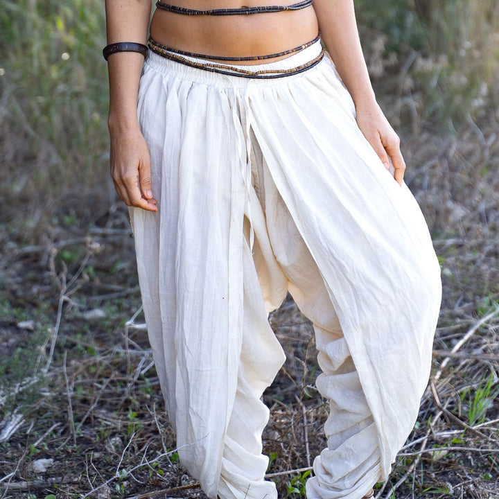 Pantalon unisexe uni Olivenorma à taille élastique avec cordon de serrage et poches - image 1