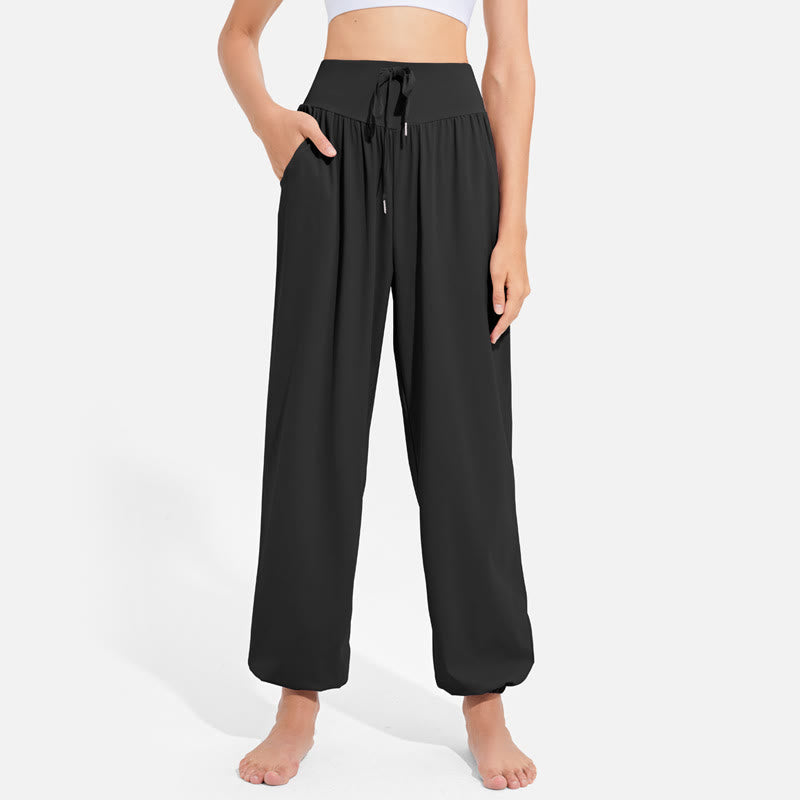 Pantalon de yoga sarouel Olivenorma « Cool » absorbant l'humidité et respirant