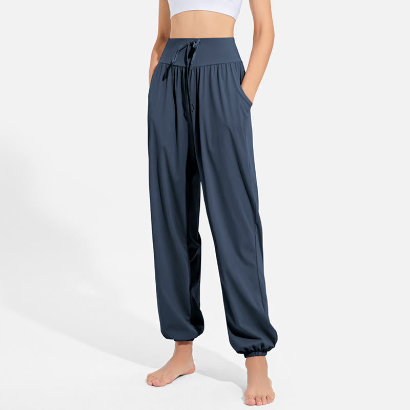 Pantalon de yoga sarouel Olivenorma « Cool » absorbant l'humidité et respirant
