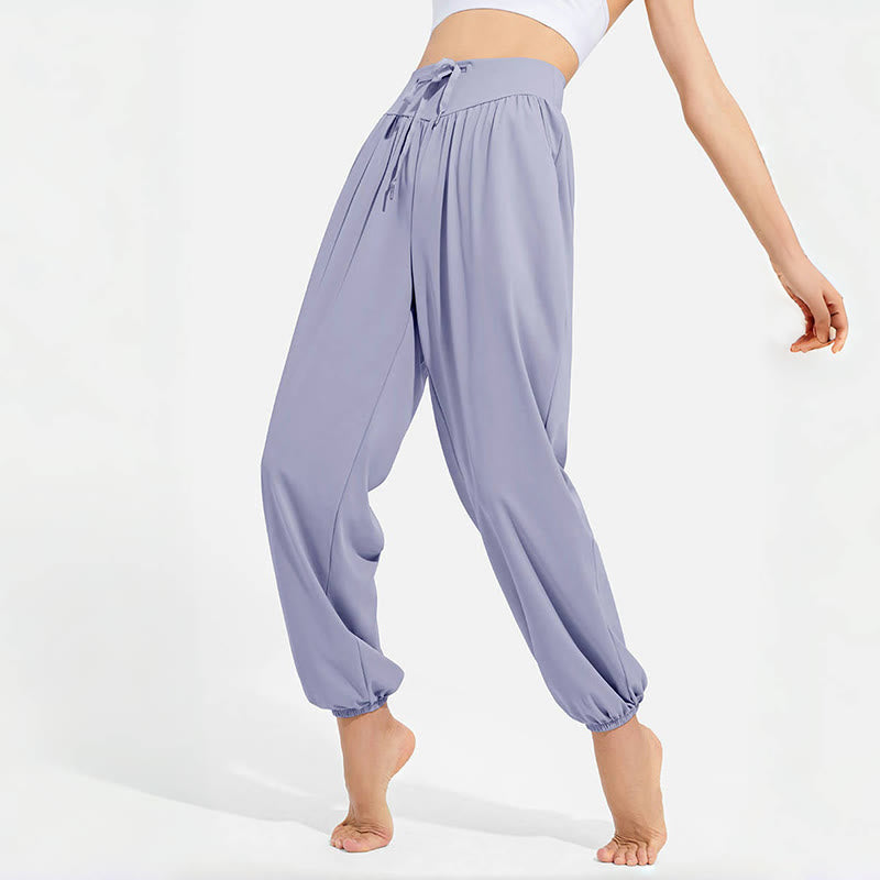 Pantalon de yoga sarouel Olivenorma « Cool » absorbant l'humidité et respirant