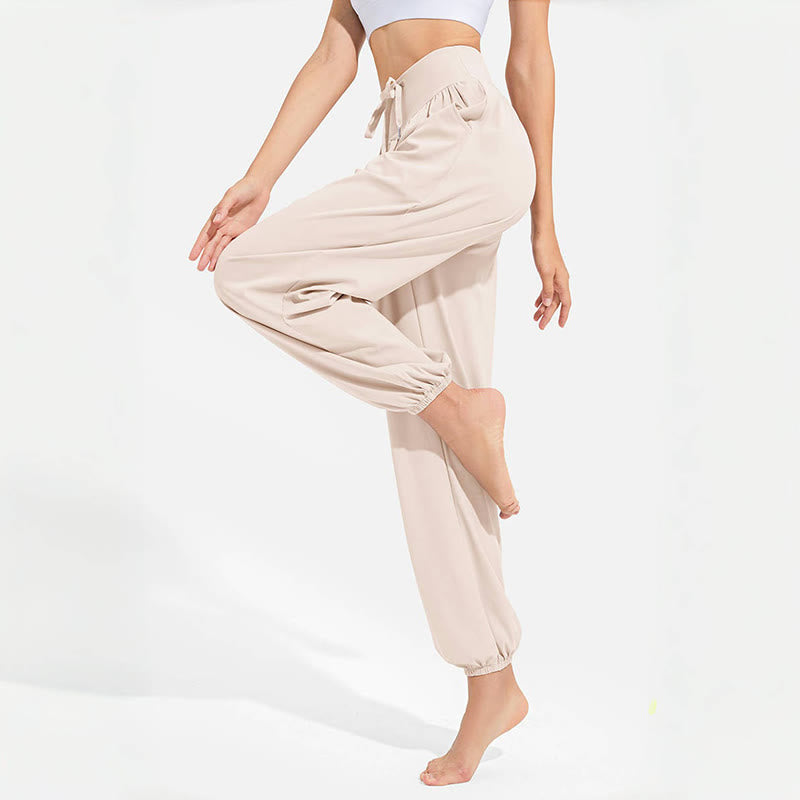 Pantalon de yoga sarouel Olivenorma « Cool » absorbant l'humidité et respirant