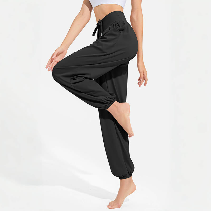 Pantalon de yoga sarouel Olivenorma « Cool » absorbant l'humidité et respirant