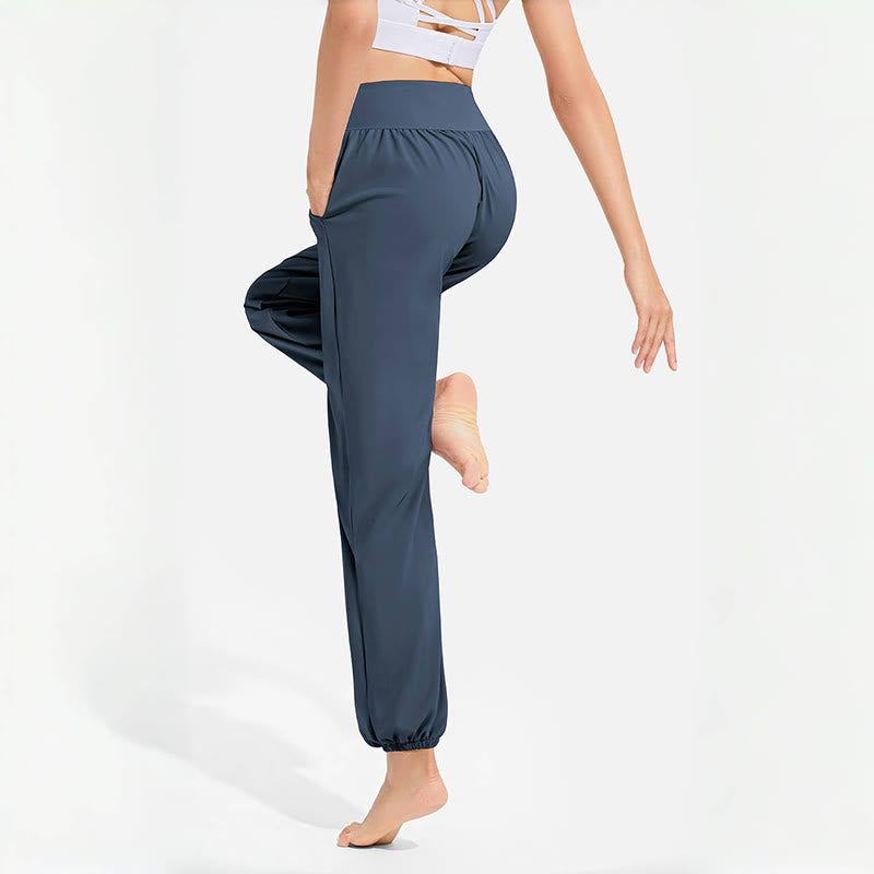 Pantalon de yoga sarouel Olivenorma « Cool » absorbant l'humidité et respirant
