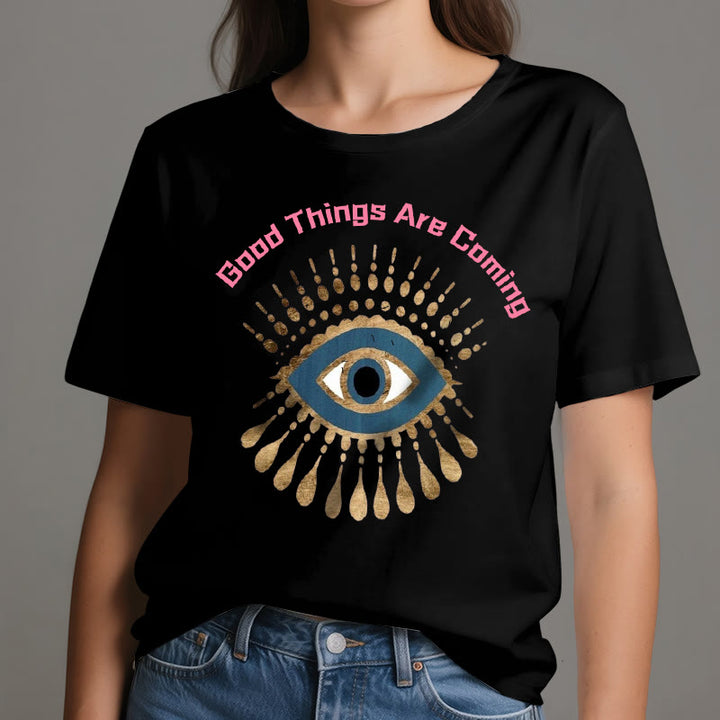 T-shirt Olivenorma « LES BONNES CHOSES ARRIVENT » EVIL EYE - image 9