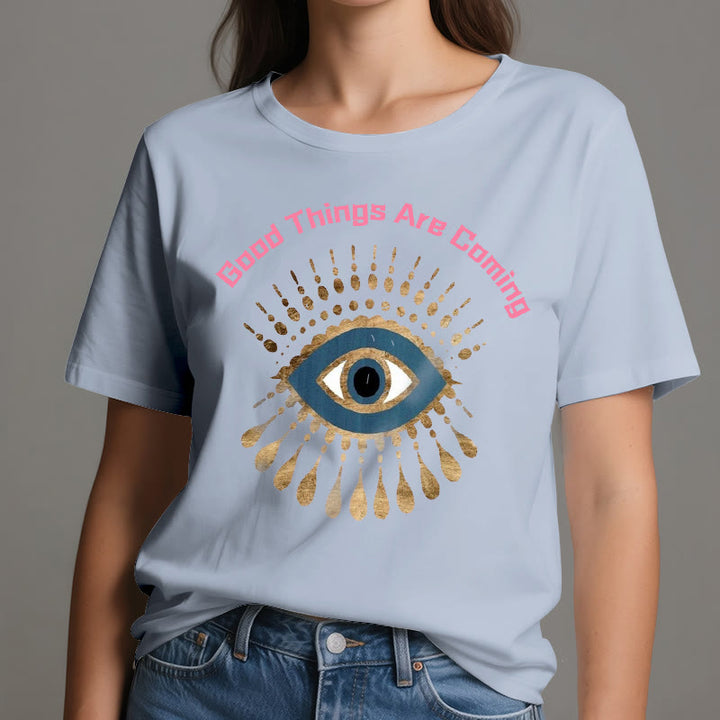 T-shirt Olivenorma « LES BONNES CHOSES ARRIVENT » EVIL EYE - image 14