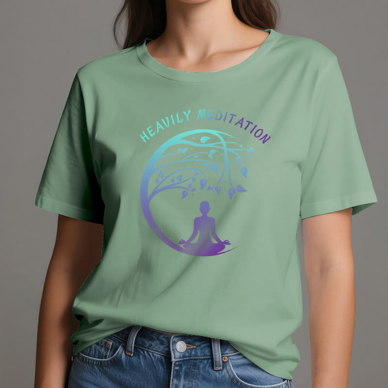 T-shirt de yoga Olivenorma « MÉDITATION FORTE » Arbre de Vie  - image 19