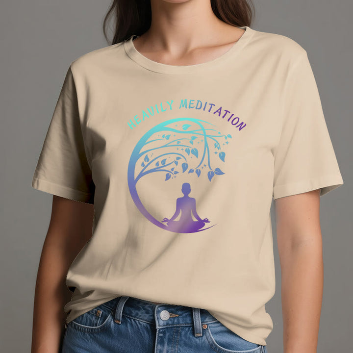T-shirt de yoga Olivenorma « MÉDITATION FORTE » Arbre de Vie  - image 12