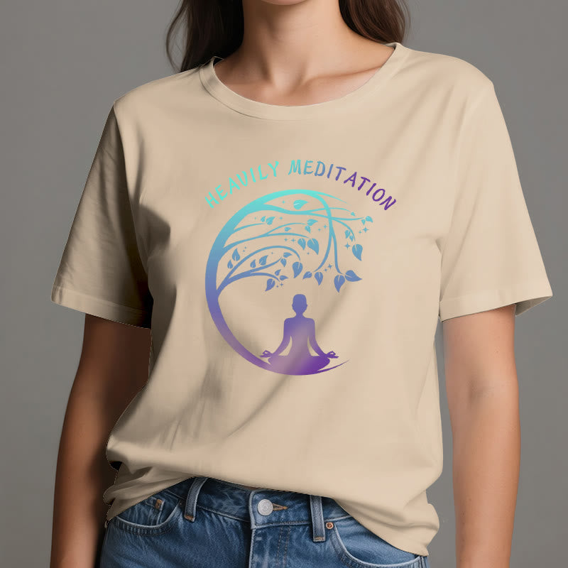 T-shirt de yoga Olivenorma « MÉDITATION FORTE » Arbre de Vie  - image 11