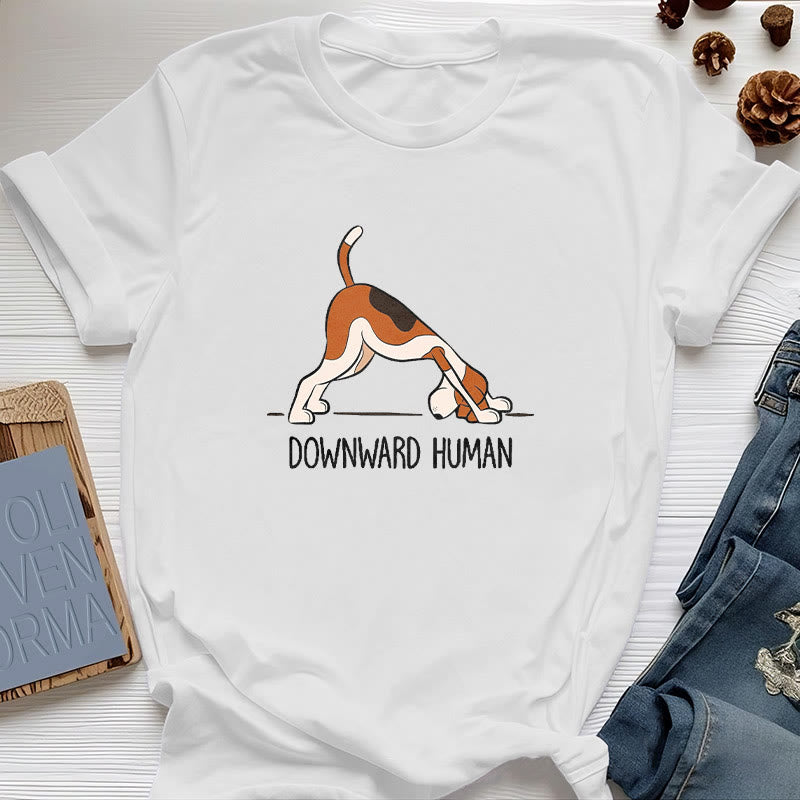 T-shirt de yoga humain descendant Olivenorma - Blanc - 2XL - image 4