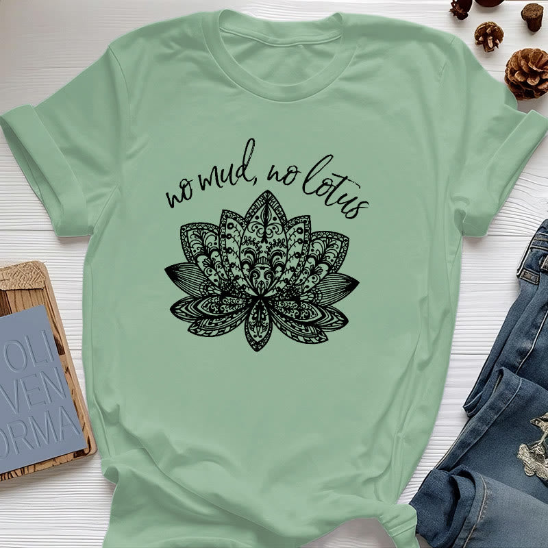 T-shirt de yoga pour femme Olivenorma Méditation Spirituelle - Vert clair - 2XL - image 16